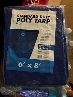 New blue tarp