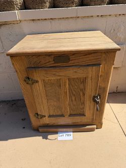 Vintage White Clad Box Cabinet