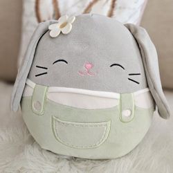 Squishmallows 10" Easter Blake the Bunny in Overalls 🐰✨️🌸