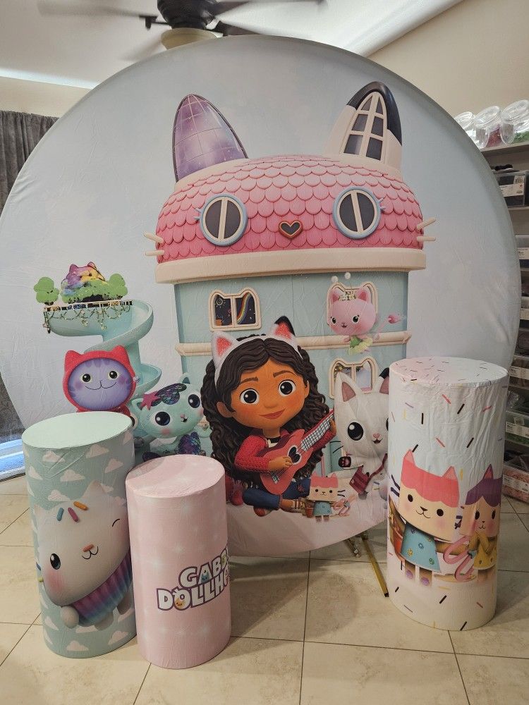 Gabbys Dollhouse Backdrop