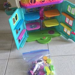 Gabby Dollhouse 15-piece Rainbow Themed Celebration House