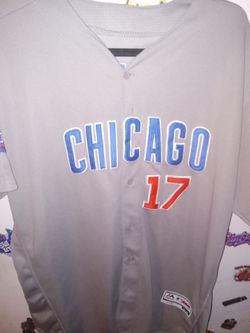 Large men's Chicago cubs world series jersey used