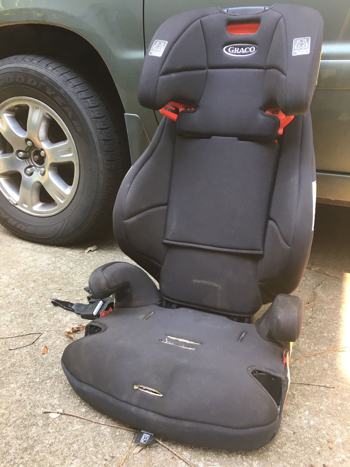 High back booster seat