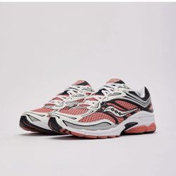 Saucony ProGrid Omni 9 Peach Coral Black Running Shoes S70739-26 Men Size 8.5