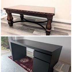 Solid wooden Coffee table and Working table ($45-90)
