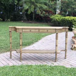 Large Regency Style Wooden Console / Foyer Table - Monarch Fine Furniture For Century 