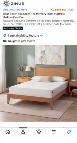 Zinus Full size 8 inch mattress (New)