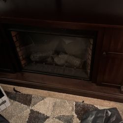 Leather Furniture And Fireplace