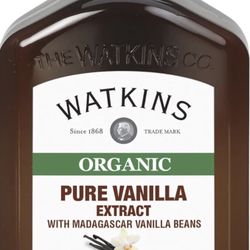 Watkins Organic Pure Vanilla Extract - Large Bottle 4 Fl Oz  New sealed