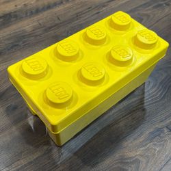 Yellow Lego Storage Box With Legos