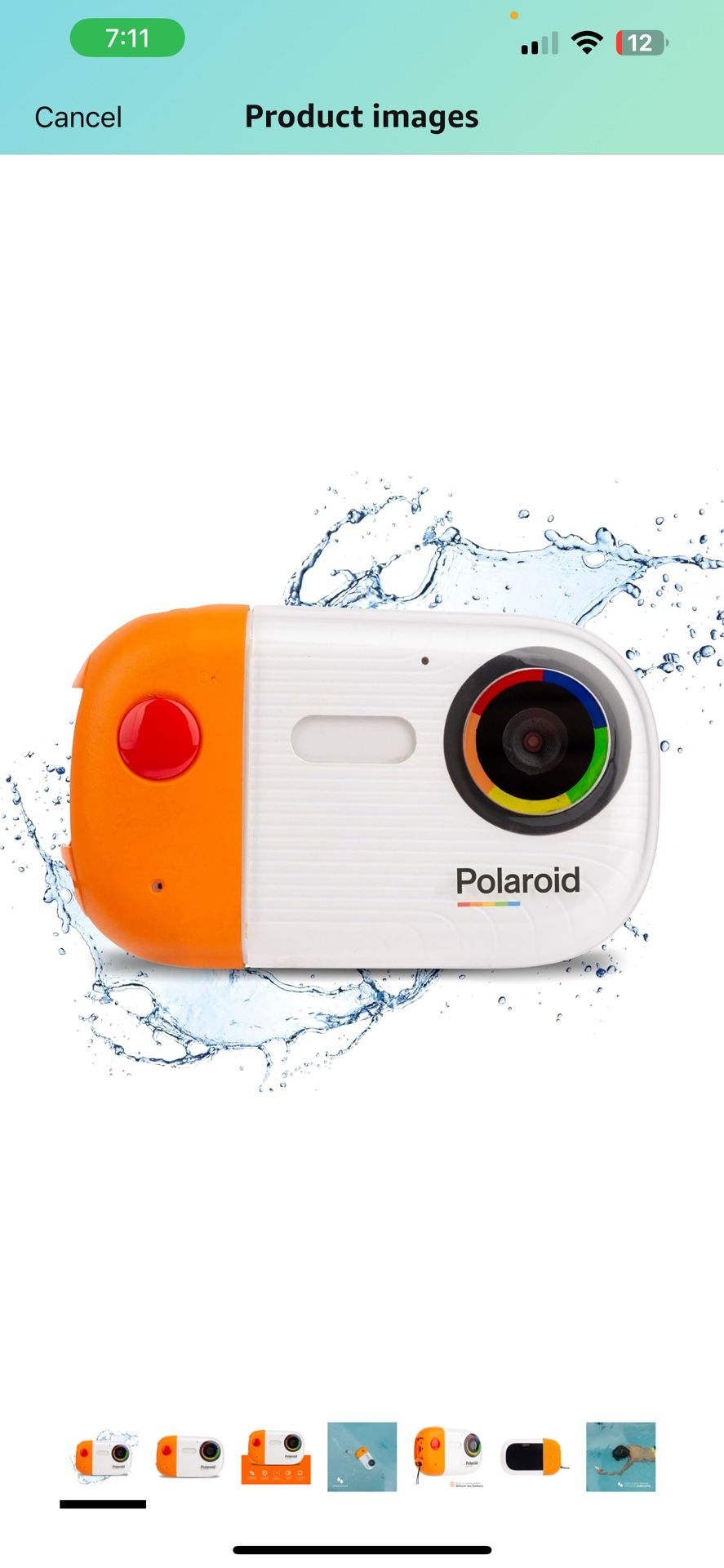 Polaroid Underwater Camera - 18MP 4K UHD, Waterproof for Snorkeling & Diving