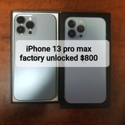iPhone 13 Pro Max Blue Factory unlocked 