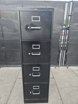 Black File Cabinet
