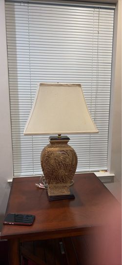 Decorative Table Lamp (2) with Paisley Base
