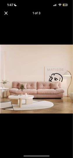 ๐๏ธ BRAND NEW IN BOX 105" Mauve Cloud Couch / Modular