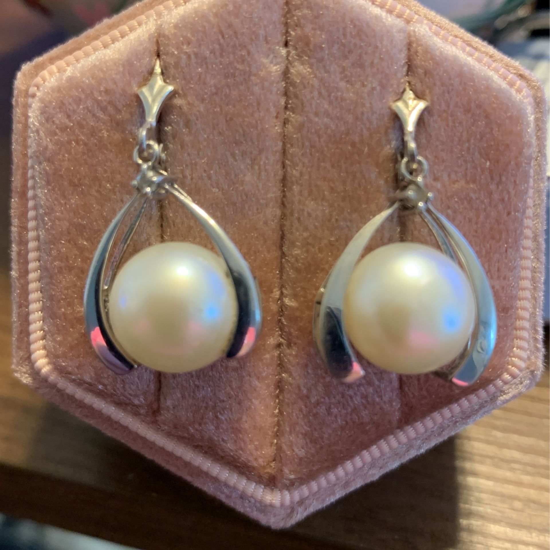 Vintage sterling silver drop earring Circa 1940