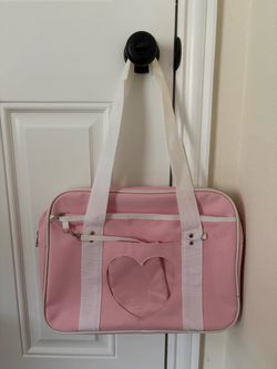 Pink Heart Tote Bag