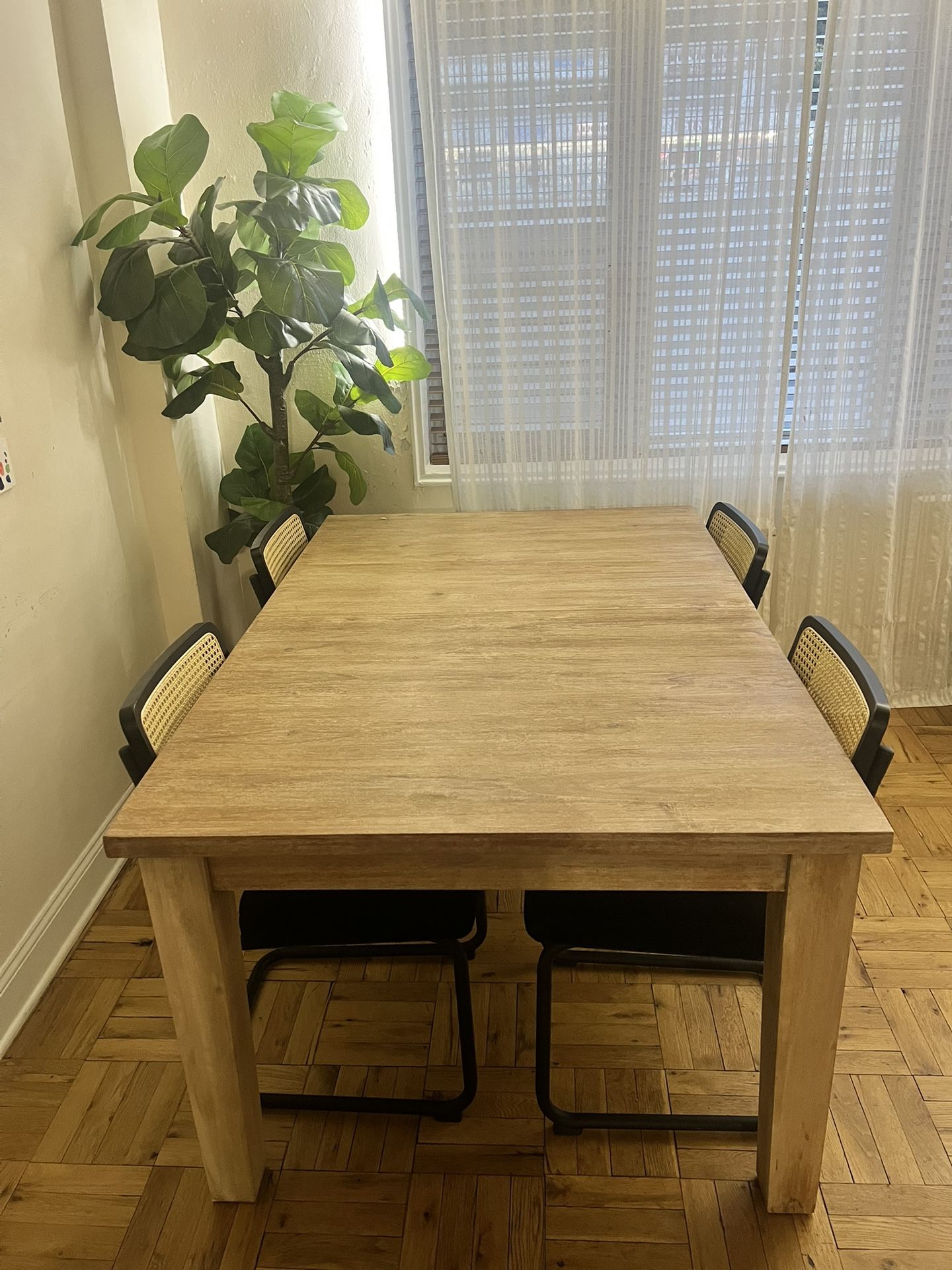 Dining Table + Set Of 4 Chairs