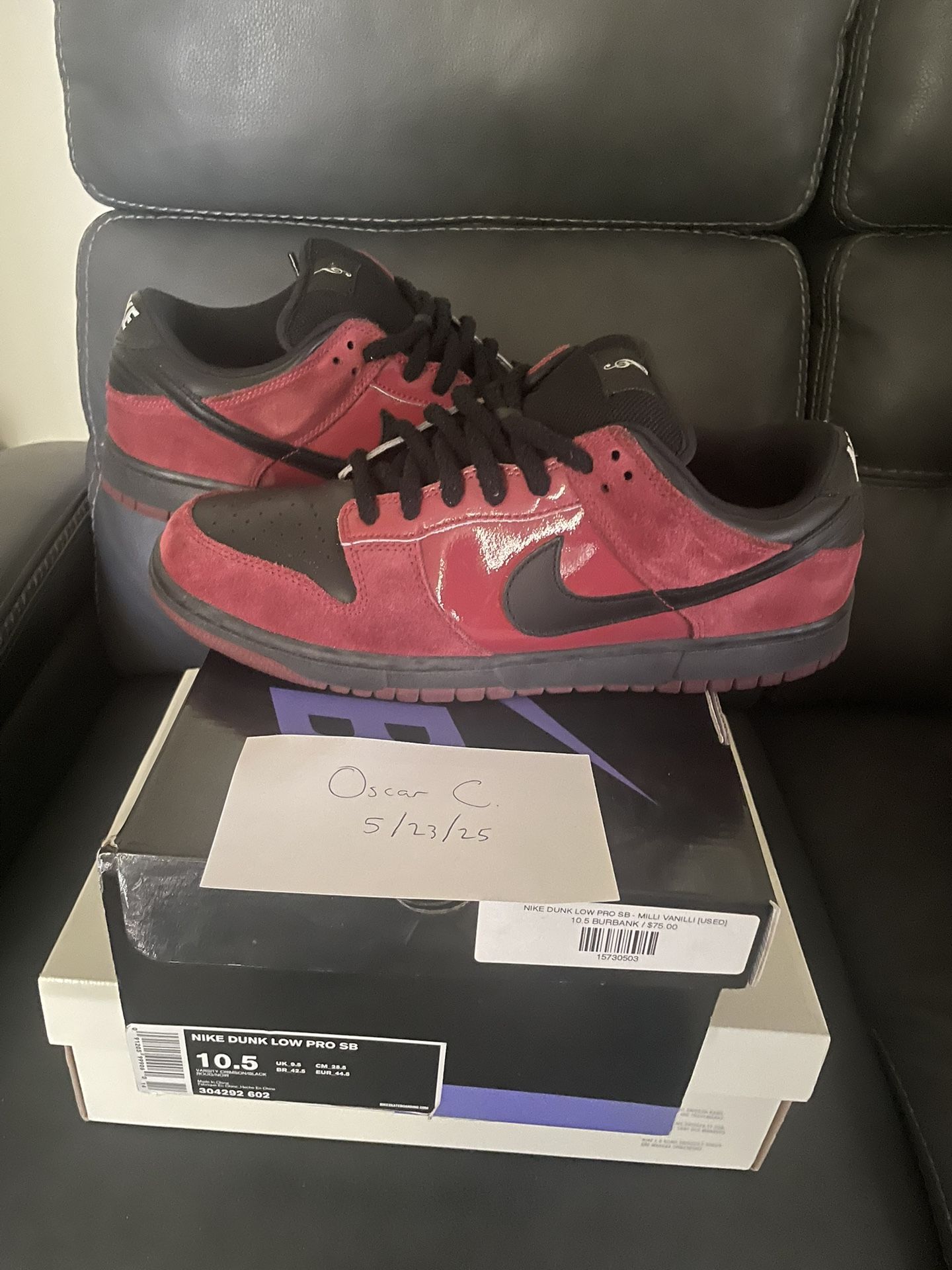 Nike SB Dunk Low Milli Vanilli Size 10.5