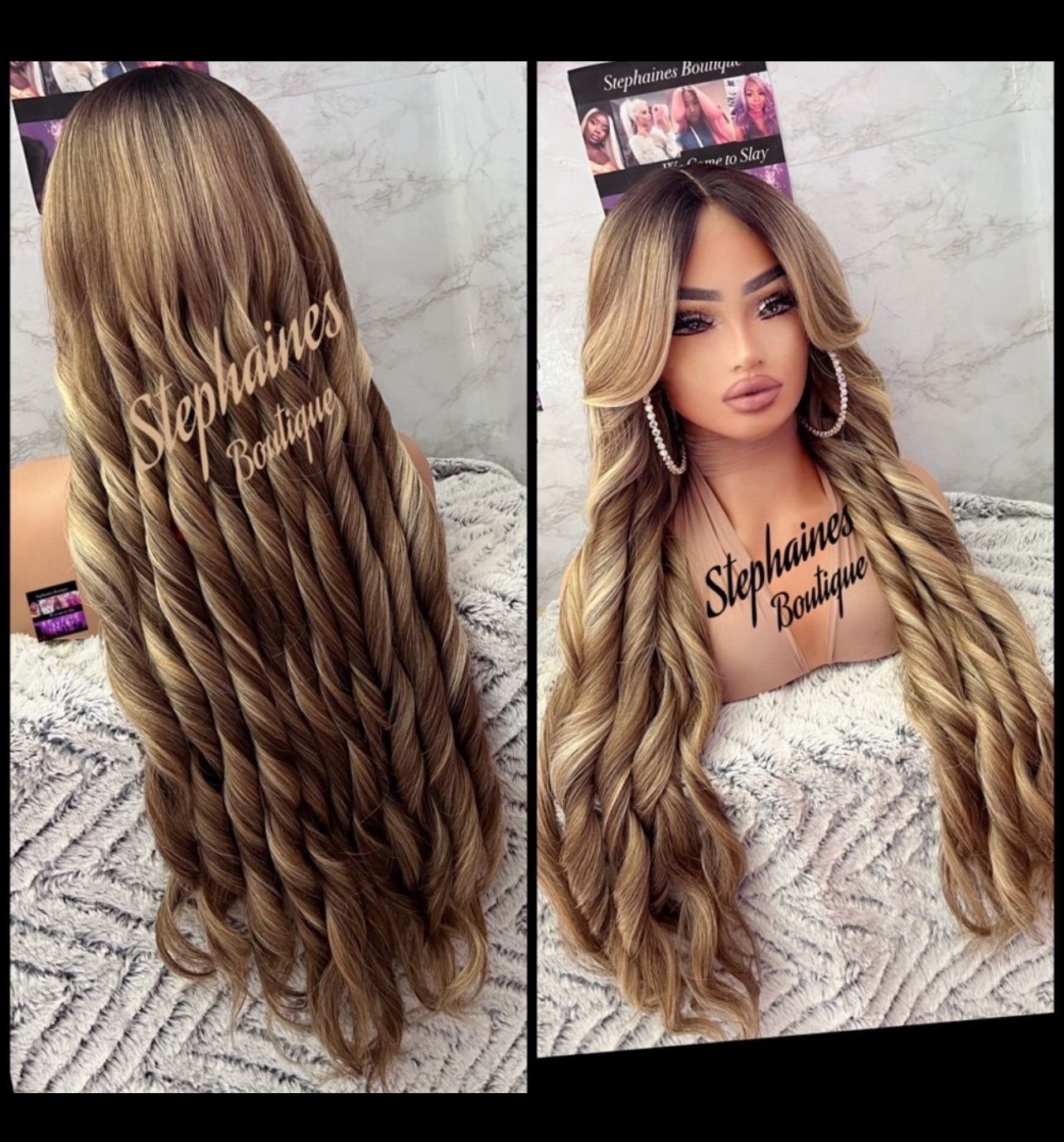 Human Hair Blended Lace Front Wig