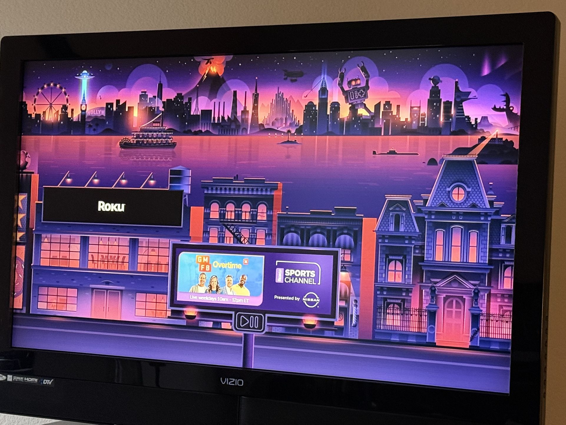 TV 40” + Roku Stick and Remote