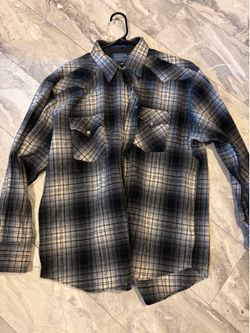 Vintage snap button Pendleton sz L
