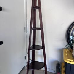 Brown Corner Shelf