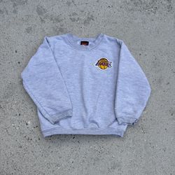 Y2K Grey Nike LA Lakers crewneck sweatshirt size 7 