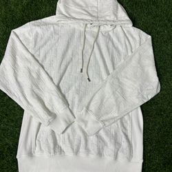 Dior Hoodie White: Size L