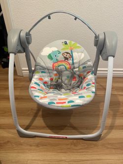Baby Swing with Jungle Animal Seat