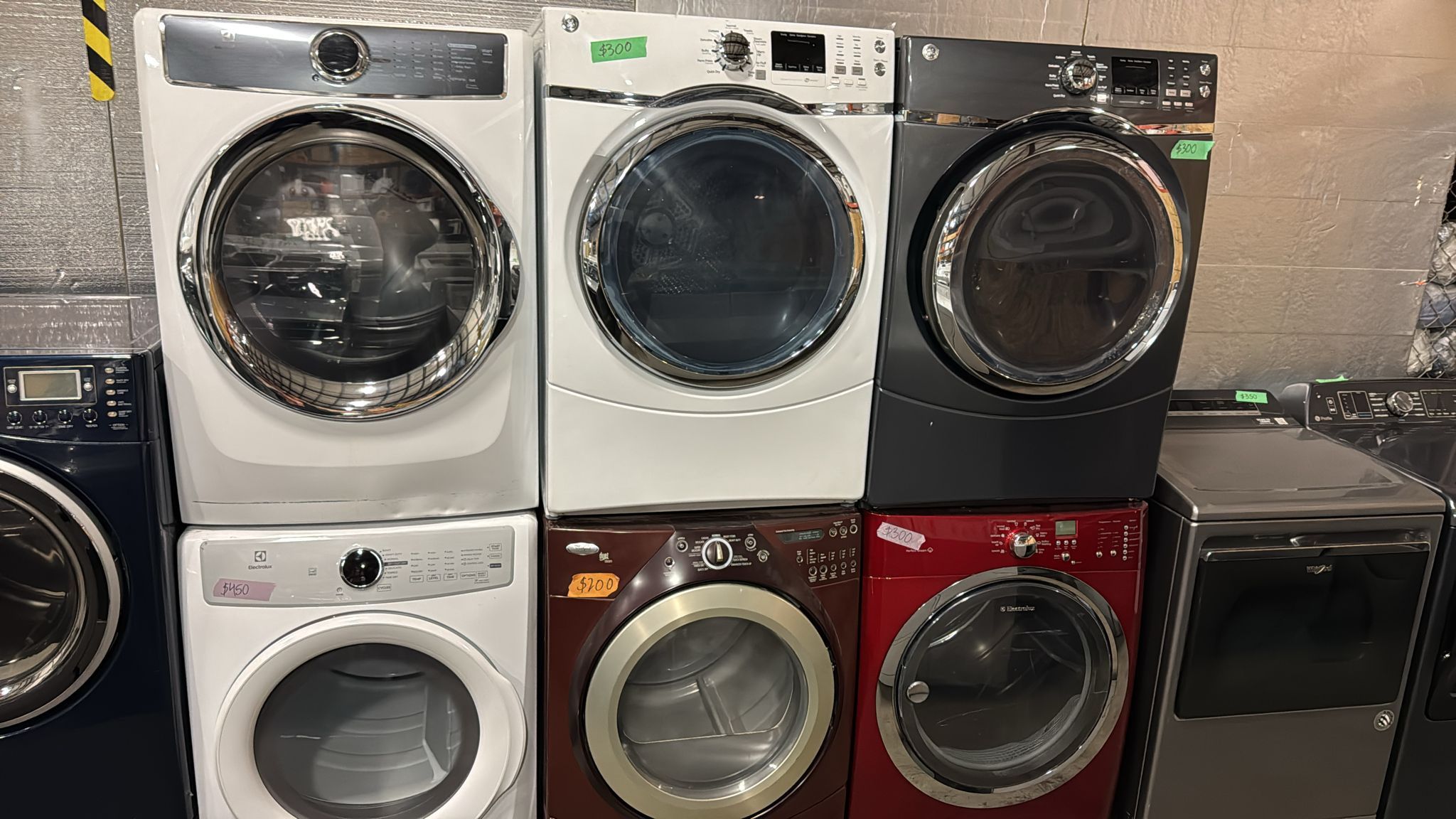 DRYER ELECTRIC GAS TOP FRONT LOAD DRYERS ATTACHMENTS CORDS WARRANTY DELIVERY 