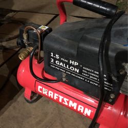 Craftsman 125 psi 1.5 hp 2 gallon air compressor deals