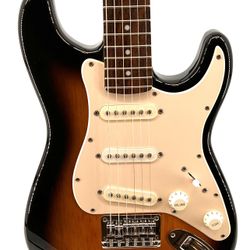 Fender Squier 3/4 Size Kids Mini Strat Electric Guitar - Brown Sunburst