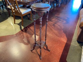 Wood Waist Height Candle Holder