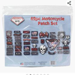 42pc Motorcycle Patch Set