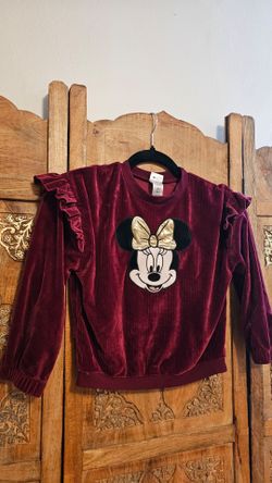 Disney Minie Mouse Velvet Sweat shirt/shirt/ lougewear