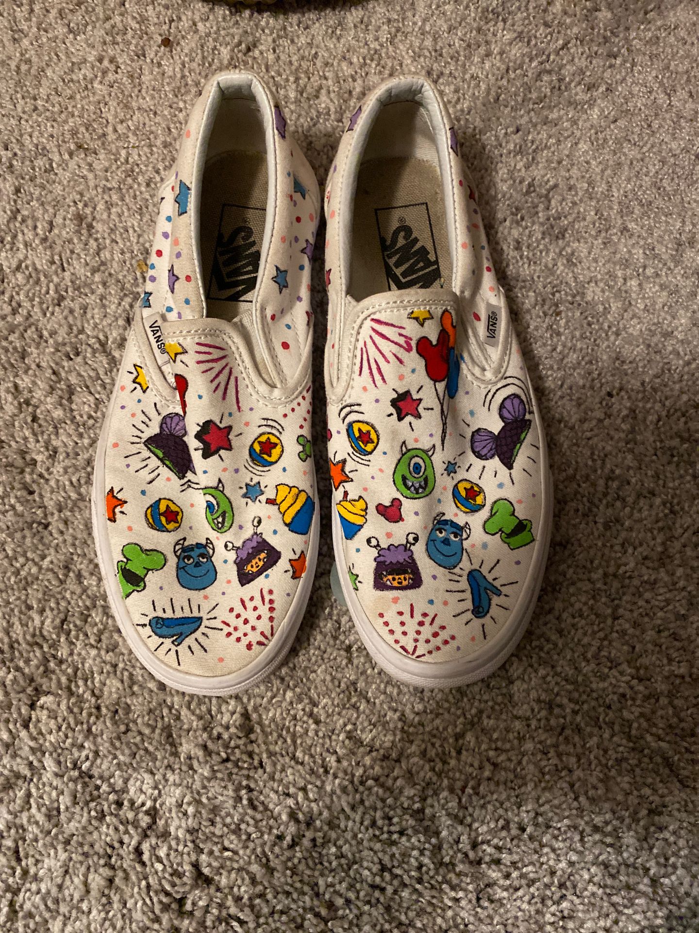 Disney painted vans