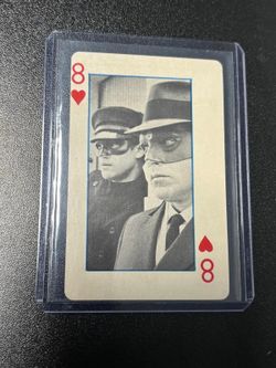 1966 Green Hornet Playing Cards Bruce Lee - 8 Of Hearts