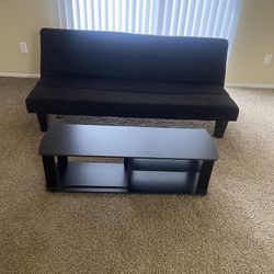 Pick up only Futon couch and Tv stand 