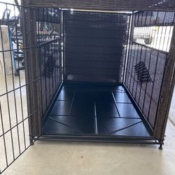 XL Wicker Dog Crate $165 - Excellent Condition - Does Not Collapse. Very Sturdy. Looks Nice. Locstion: Rancho Mirage. 