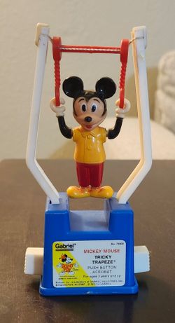 Disney 1975 Gabriel Mickey Mouse Tricky Trapeze Acrobat Toy