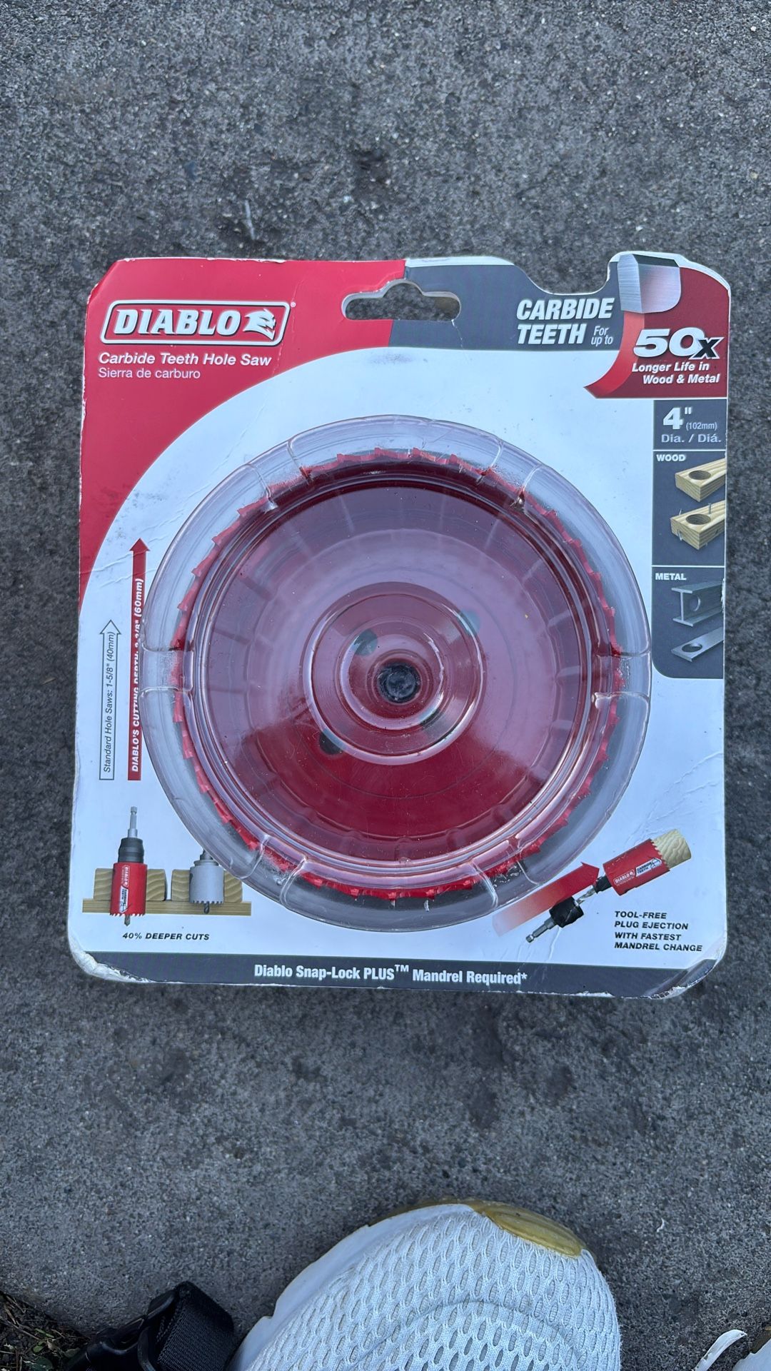 Diablo 4” Carbide Teeth Hole Saw