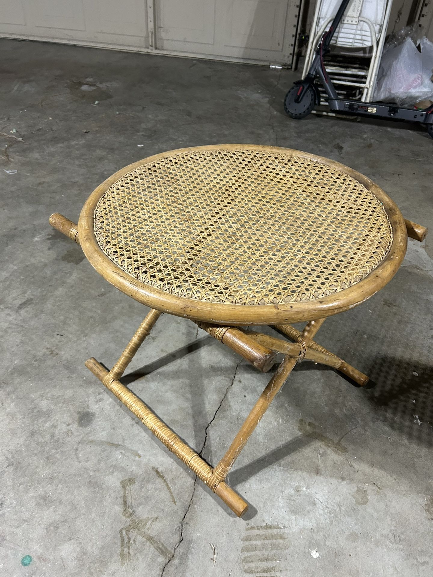 Rattan Side Table