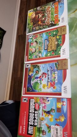 Wii Games New Super Mario Bros Mario Galaxy 2 Donkey Kong Returns