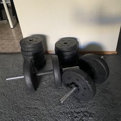 2x 15kg Dumbbells 