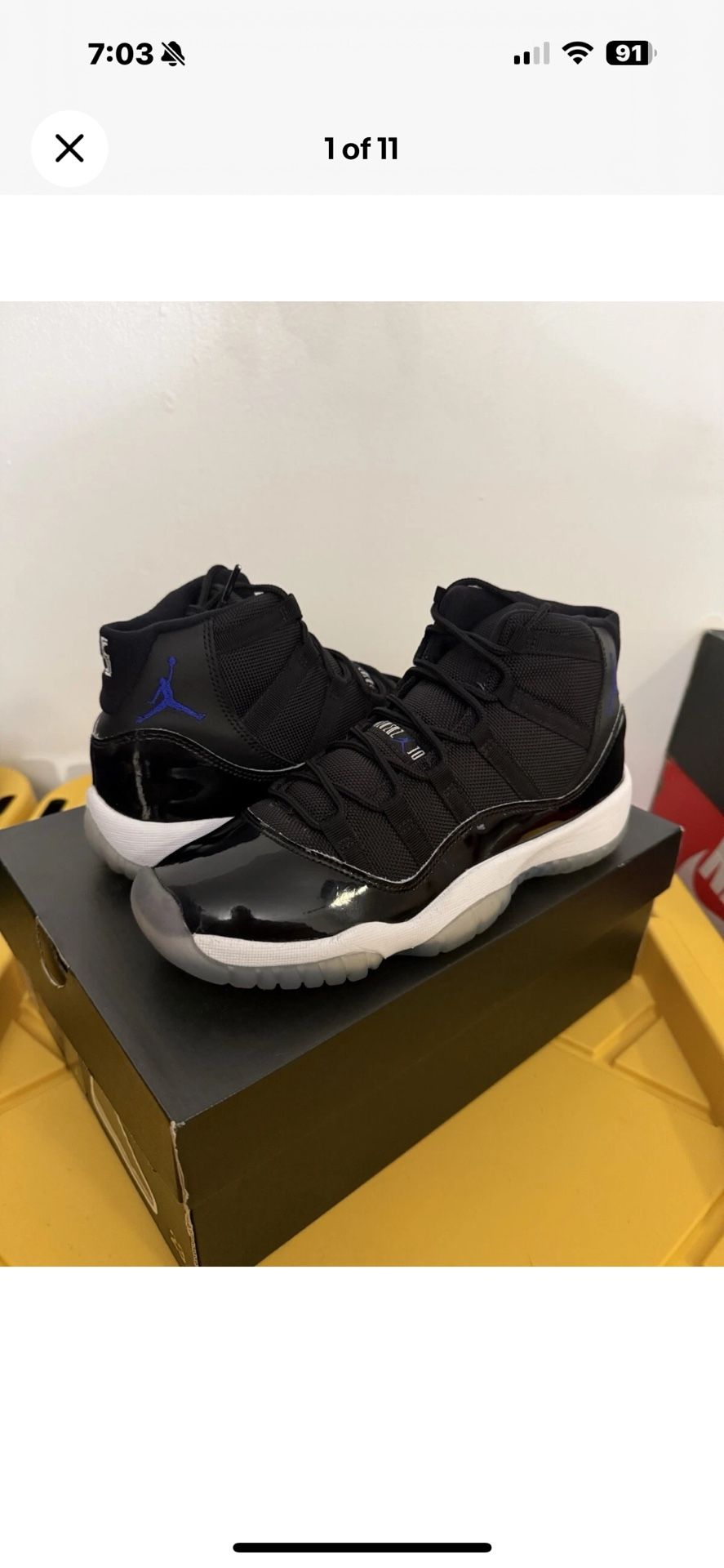 Air Jordan 11 Space Jam Size 6.5