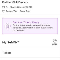 Red Hot Chili Pepper Tickets