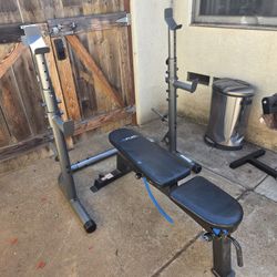Adjustable Weight Bench And Squat Rack 
