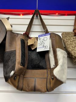 Cowhide purse
