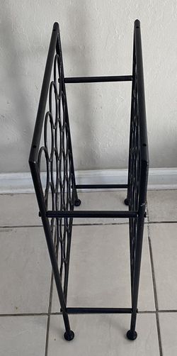 Wrought Iron Freestanding Wine Holder Rack